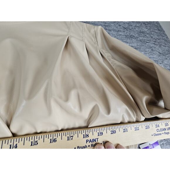 Isabel Marant Étoile Balesi Asymmetric Hem Faux Leather 10 US - Picture 11 of 16